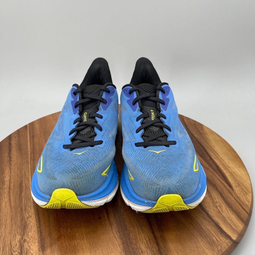 Hoka One One Clifton 9 Shoes Mens Size 12 D Blue Running Comfort Walking Sneaker - Picture 2 of 9